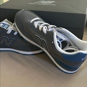 New Balance Boys Sneakers in Gray and Blue
